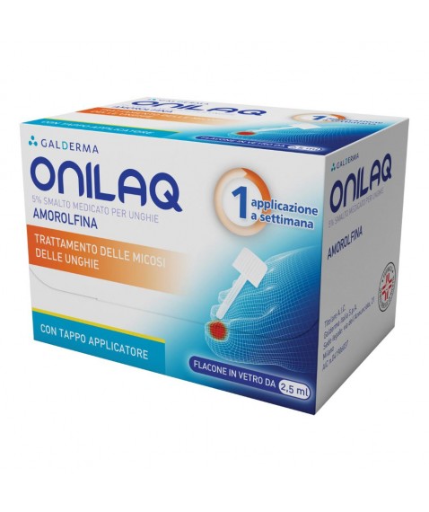Onilaq 5% Smalto Medicato per Micosi Unghie 2,5 ml - Indicato per trattare le onicomicosi