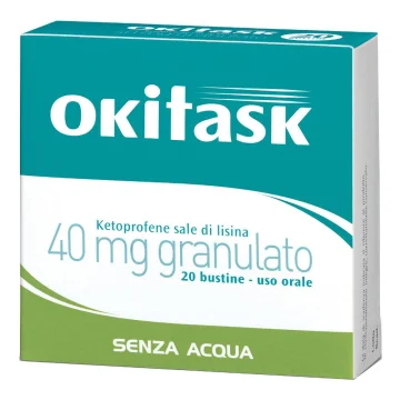 Okitask Granulato orosolubile 20 bustine 40mg - Analgesico ed Antinfiammatorio