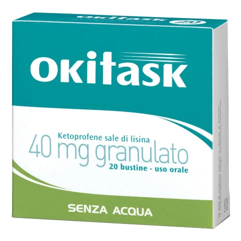 Okitask Granulato orosolubile 20 bustine 40mg - Analgesico ed Antinfiammatorio