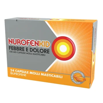 NUROFENKID FEB DOL*24CPS 100MG