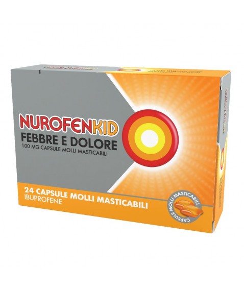 NUROFENKID FEB DOL*24CPS 100MG