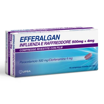Efferalgan Influenza E Raffreddore 16 Compresse Rivestite 500mg + 4mg