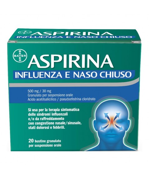 Aspirina Influenza e Naso Chiuso 20 bustine
