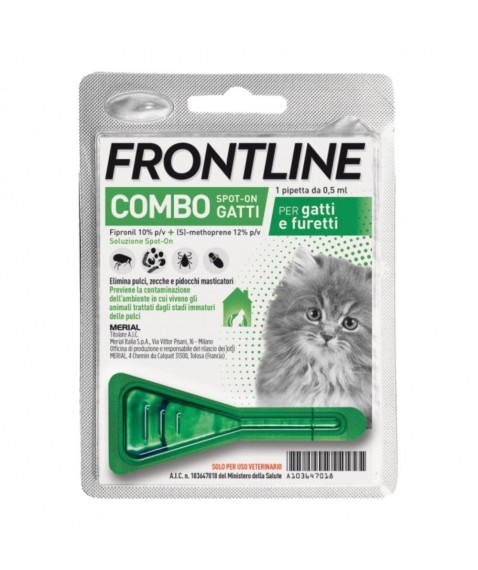 Frontline Combo Spot-On Gatto 1 Pipetta 0.5 ml - Antiparassitario 