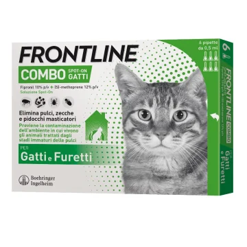 Frontline Combo Spot-On Gatti 6 Pipette da 0,5 ml - Antiparassitario