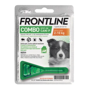 Frontline Combo Cani Piccoli 2-10 kg 1 pipetta 0,67 ml - Trattamento antiparassitario per cani di taglia piccola