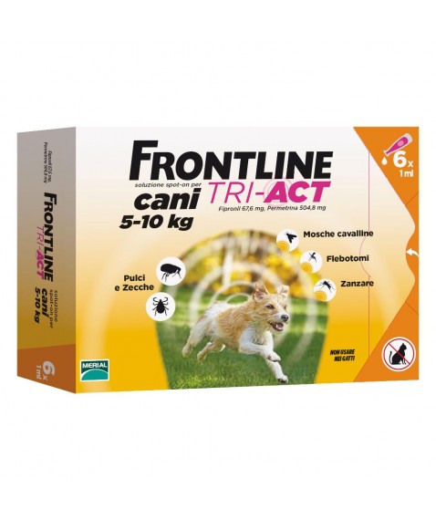 Frontline Tri-Act Soluzione Spot On Cani 5-10kg 6x1ml
