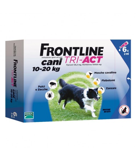 Frontline Tri-Act Soluzione Spot-On Cani 10-20Kg 6x2ml