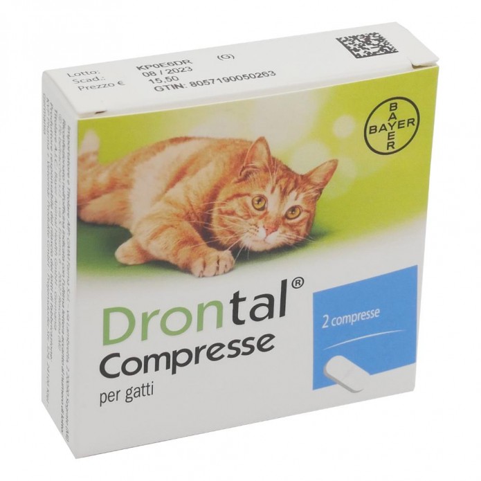 Drontal Gmm 2 Compresse per Gatti - Per il Trattamento Delle Infestazioni Miste Del gatto Da Nematodi e Cestodi​​​​​​​