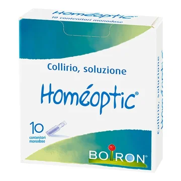 Boiron Hom&eacute;optic Collirio 10 Contenitori Monodose da 0,4 ml - Trattamento omeopatico per bruciore e stanchezza degli occhi