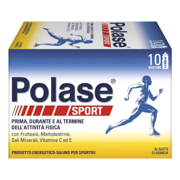 Polase Sport 10 Buste Gusto Arancia - Integratore alimentare energetico-salino per sportivi