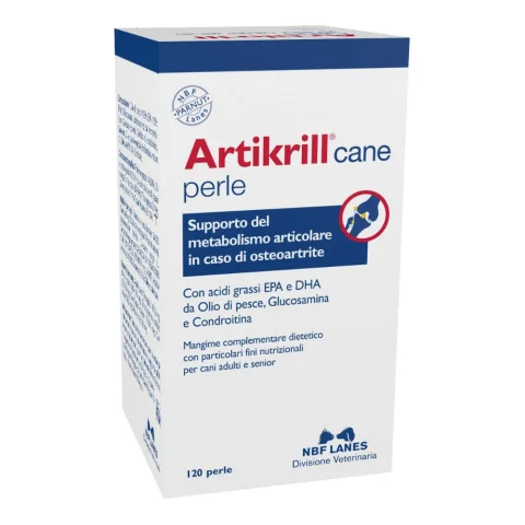 Artikrill Cane 120 Perle - Supporto al metabolismo articolare in caso di osteoartrite Artikrill Cane 120 Perle - Supporto al metabolismo articolare in caso di osteoartrite