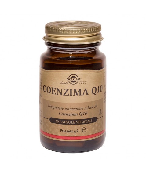 Solgar Coenzima Q10 30 Capsule Vegetali 30 mg - Integratore alimentare antiossidante con 30 mg di Coenzima Q10 per capsula 
