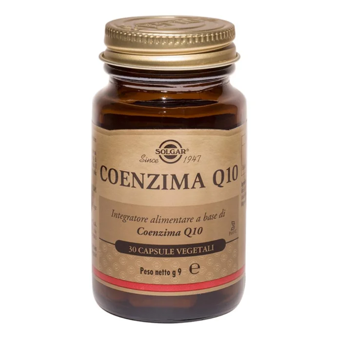 Solgar Coenzima Q10 30 Capsule Vegetali 30 mg - Integratore alimentare antiossidante con 30 mg di Coenzima Q10 per capsula 