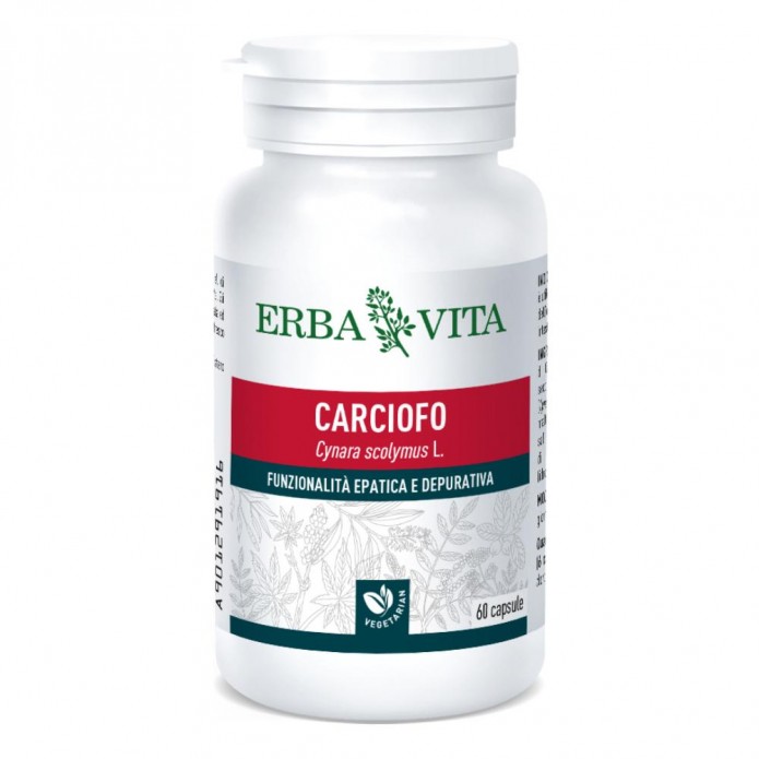 Carciofo 60 Capsule  400 Mg Erba Vita - Per Depurare L'organismo e Favorire La Funzione Epatica