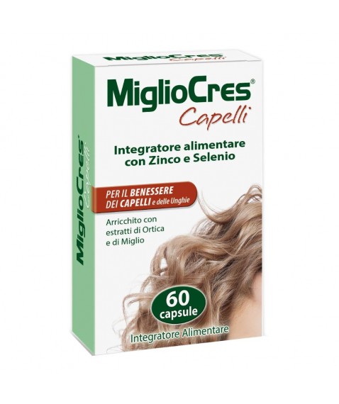 MiglioCres Capelli 60 capsule Integratore per il benessere di capelli e unghie