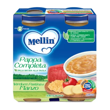 MELLIN-PAPPA COMPL MANZO  2X250G