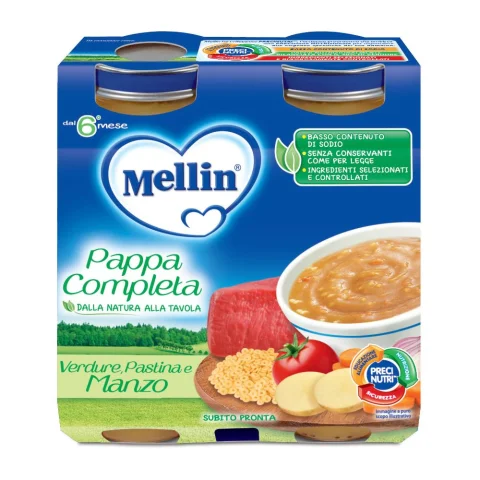 MELLIN-PAPPA COMPL MANZO  2X250G