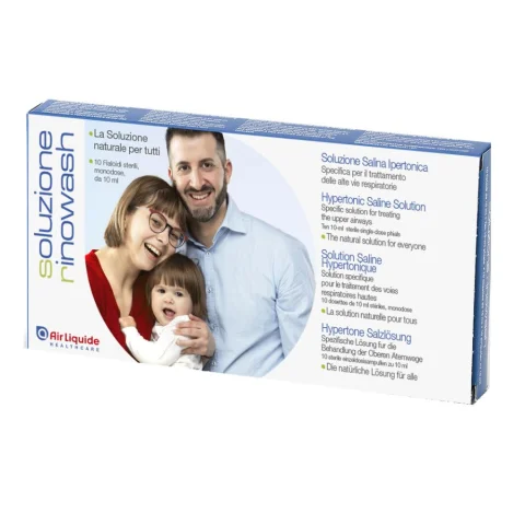 Rinowash Soluzione Salina Ipertonica Per Pulizia Naso 10x10ml Fiale Rinowash Soluzione Salina Ipertonica Per Pulizia Naso 10x10ml Fiale