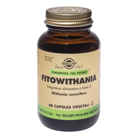 Solgar Fitowithania 60 Capsule Vegetali - Integratore per contrastare la stanchezza fisica e mentale