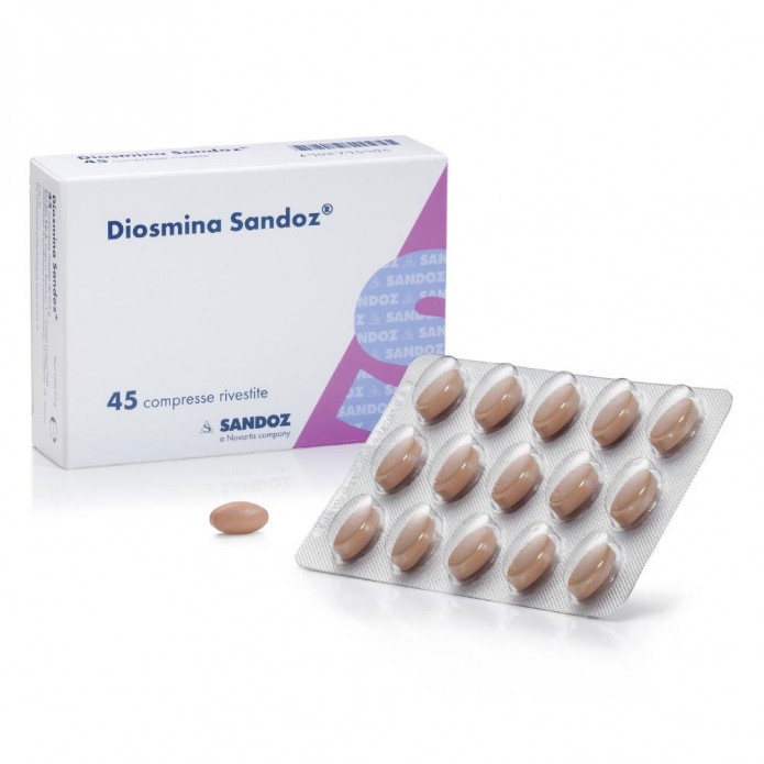 Diosmina sandoz 45 compresse rivestite - Integratore per il microcircolo