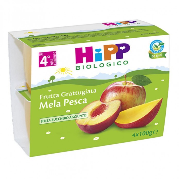 HIPP Bio Mer.Mela/Pesca 4x100g