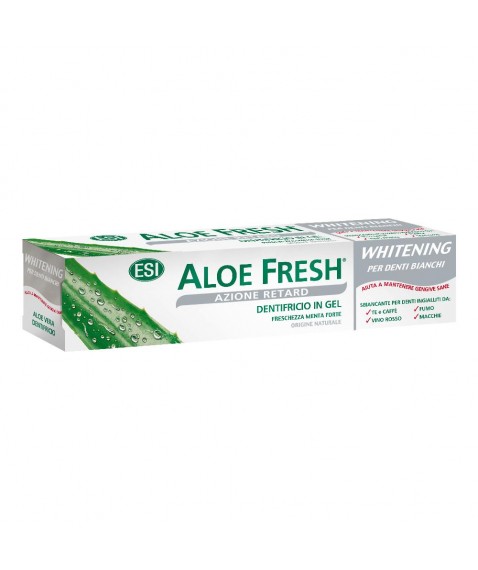 Esi Aloe Fresh Whitening Retard 100 ml - Dentifricio indicato per la naturale azione sbiancante sui denti