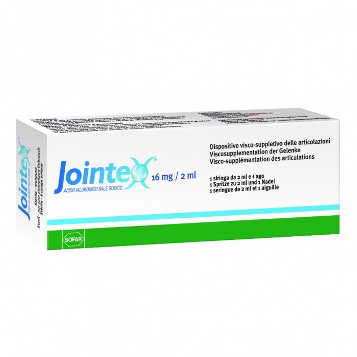 Jointex Siringa Preriempita Intra-Articolare a Base di Acido Ialuronico 16 mg/2 ml 1 Pezzo