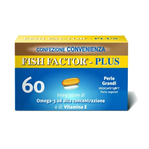 Fish Factor Plus 60 Perle - Integratore antiossidante per il benessere della funzione cardiaca Fish Factor Plus 60 Perle - Integratore antiossidante per il benessere della funzione cardiaca