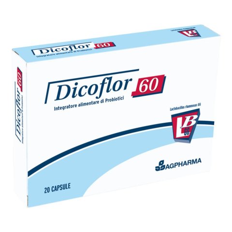 Dicoflor 60 20 Capsule - Integratore alimentare di probiotici Dicoflor 60 20 Capsule - Integratore alimentare di probiotici