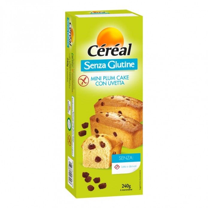 CEREAL PlumCake Uvetta S/G240g