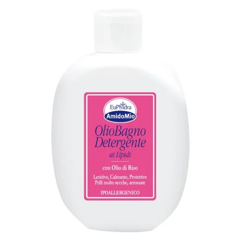 Euphidra Amidomio Olio Bagno 200ml - Detergente fisiologico lenitivo e protettivo