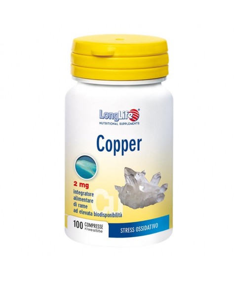 Longlife Copper 2mg 100cpr