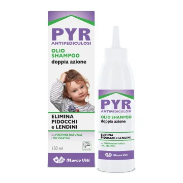 Pyr Antipediculosi Marco Viti Olio-Shampoo Doppia Azione 150 ml - Elimina pidocchi e lendini