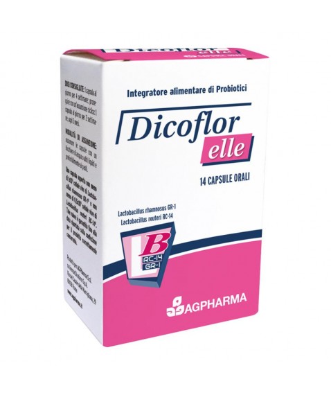 Dicoflor Elle 14 Capsule - Integratore alimentare di probiotici per la flora batterica intestinale della donna