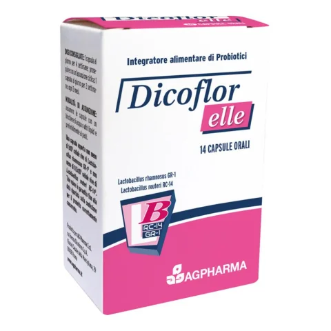 Dicoflor Elle 14 Capsule - Integratore alimentare di probiotici per la flora batterica intestinale della donna
