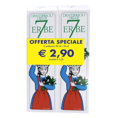 DENTIFRICIO 7 ERBE 50ML+50ML DENTIFRICIO 7 ERBE 50ML+50ML
