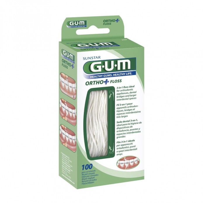 Gum Ortho+floss Filo 100pz