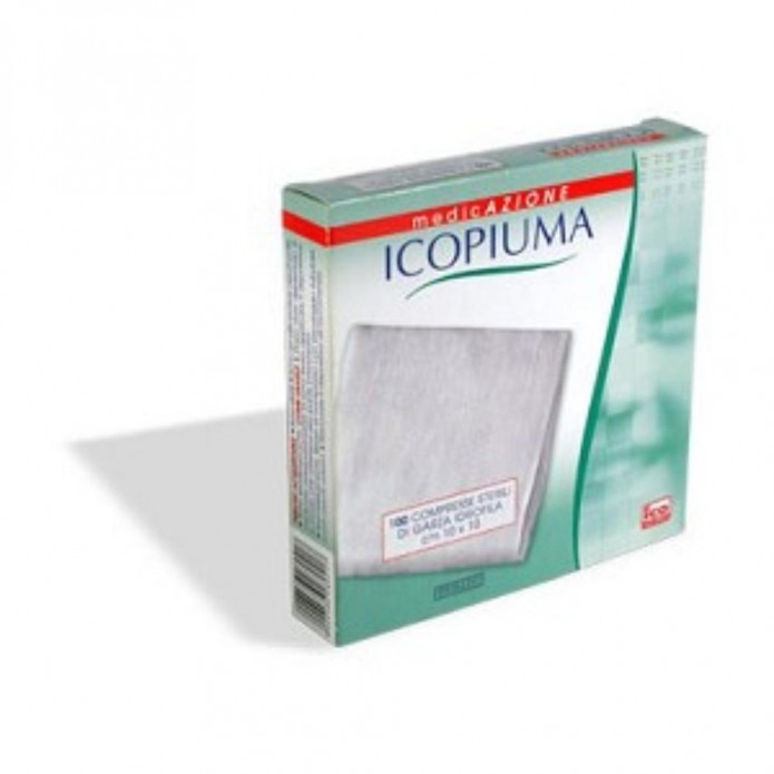 Garza compressa idrofila icopiuma 10x10 cm 100 pezzi - Compresse sterili di garza idrofila