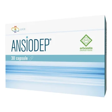 Ansiodep 30 capsule 325 mg - Integratore per rilassamento e benessere mentale Ansiodep 30 capsule 325 mg - Integratore per rilassamento e benessere mentale