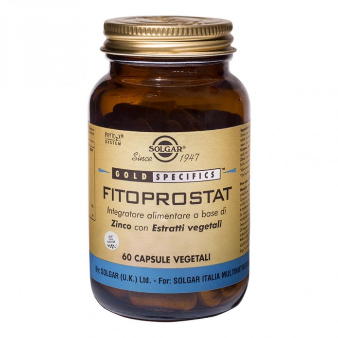 Solgar Fitoprostat 60 Capsule Vegetali - Integratore alimentare per la funzionalità prostatica e delle vie urinarie