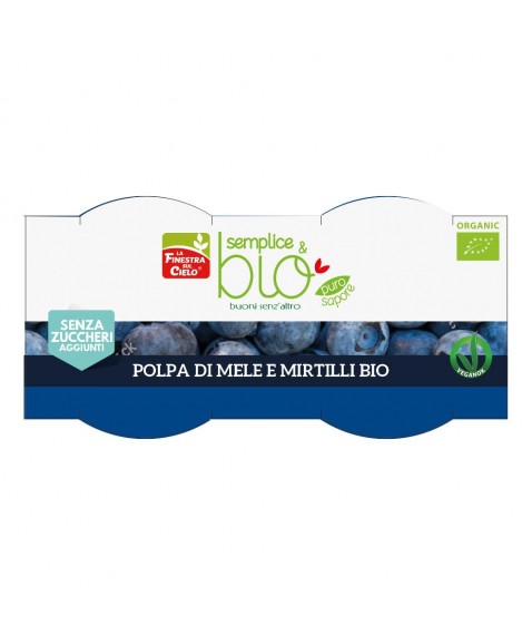 POLPA DI MELA/MIRTILLO BIO200G