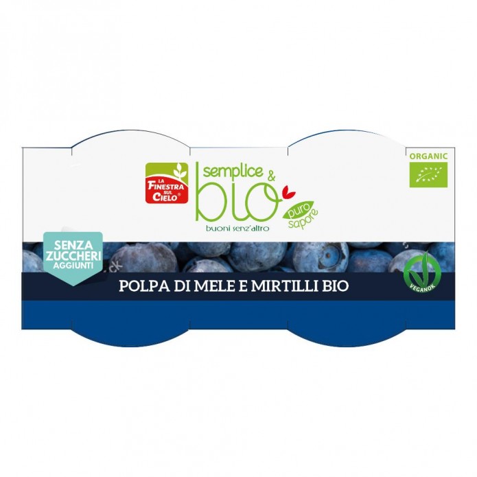 POLPA DI MELA/MIRTILLO BIO200G