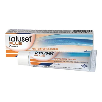 Ialuset Plus Crema Con Antibatterico contro le Infezioni 25Grammi