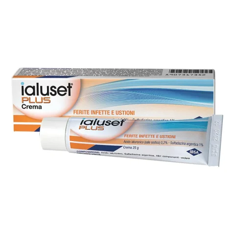 Ialuset Plus Crema Con Antibatterico contro le Infezioni 25Grammi