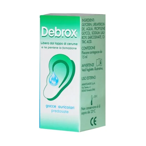 Debrox Gocce Auricolari Flacone da 15 ML Per Liberare L'Orecchio dal Tappo di Cerume e Prevenirne la Formazione