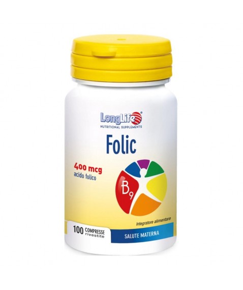 LONGLIFE FOLIC 100 Cpr 400mcg