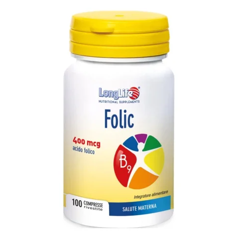 LONGLIFE FOLIC 100 Cpr 400mcg