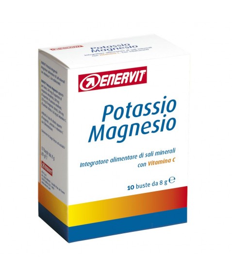 Enervit Potassio Magnesio Integratore Alimentare di Sali Minerali con Vitamina C 10 Bustine