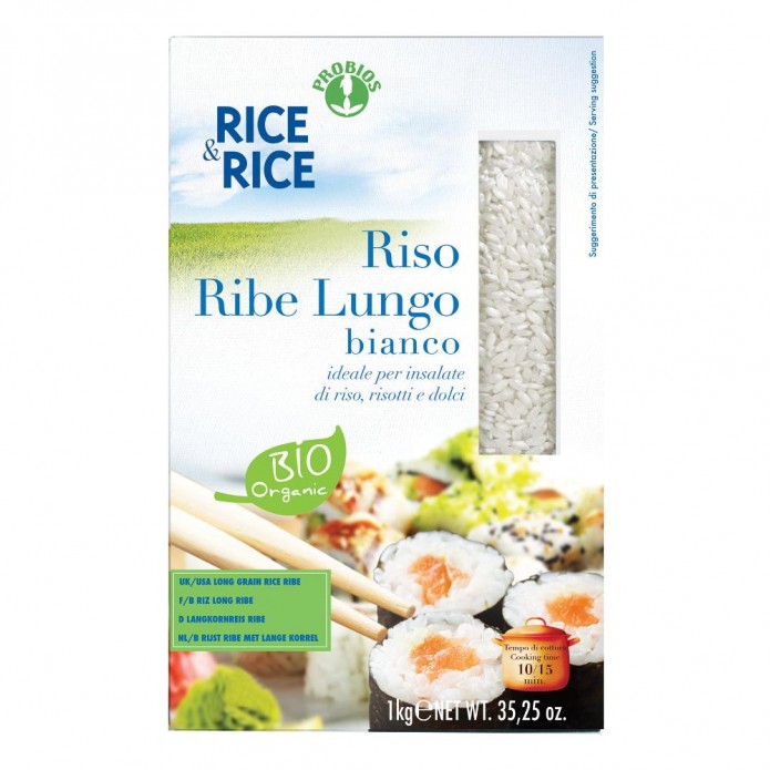 R&R Riso Lungo Ribe Bianco 1Kg